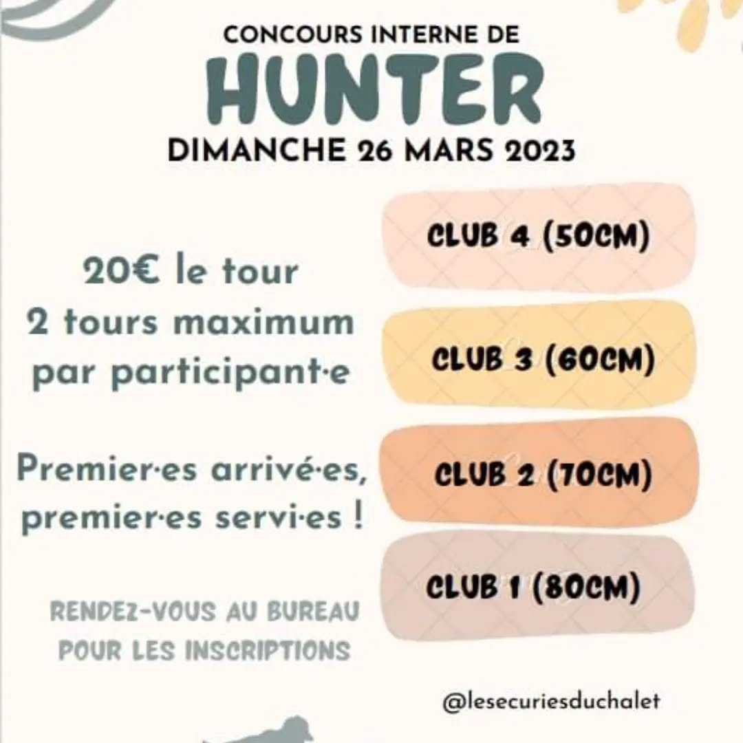C'est parti, à vos inscriptions !
Le planning des concours de Dressage et de CSO pour les mois d'avril, mai et juin est ouvert ! Pour éviter d'engager des concours déjà complets... 😉

⚠️📝 Ouvert à un plus large public : Pour la fin de ses exam Chloë organise un Hunter à la maison, avec Aravis Équitation comme invités ! Vite vite les places sont limitées ! 🦄🏆